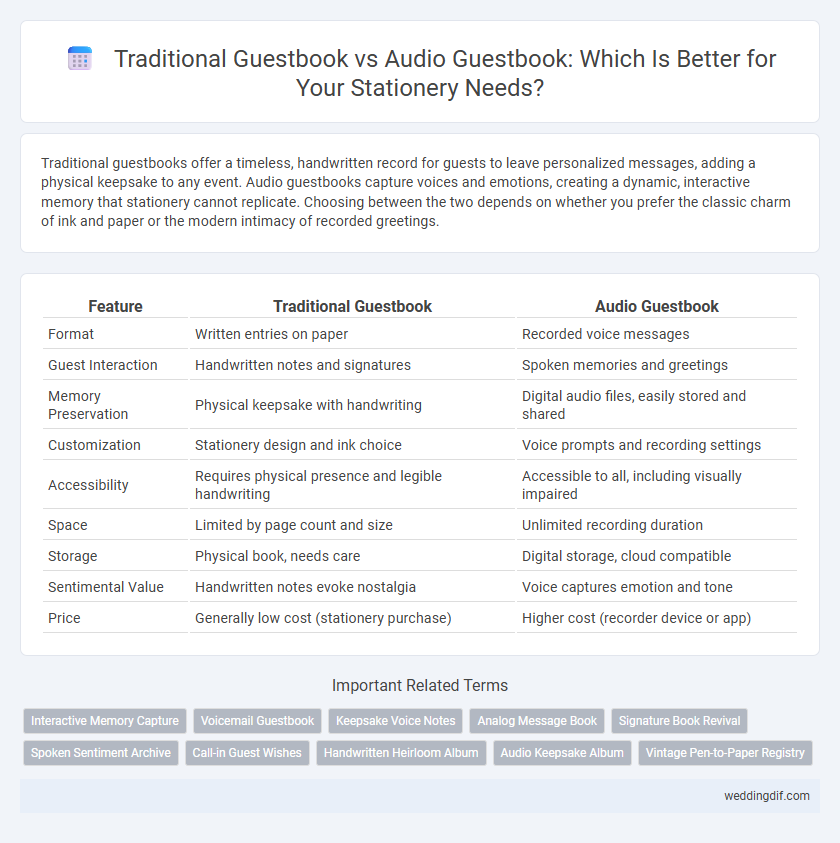 Traditional Guestbook vs Audio Guestbook: Which Is Better for Your Stationery Needs?