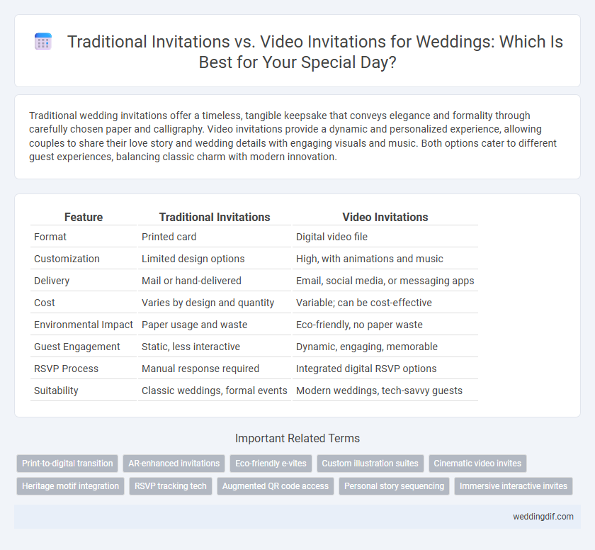Traditional Invitations vs. Video Invitations for Weddings: Which Is Best for Your Special Day?
