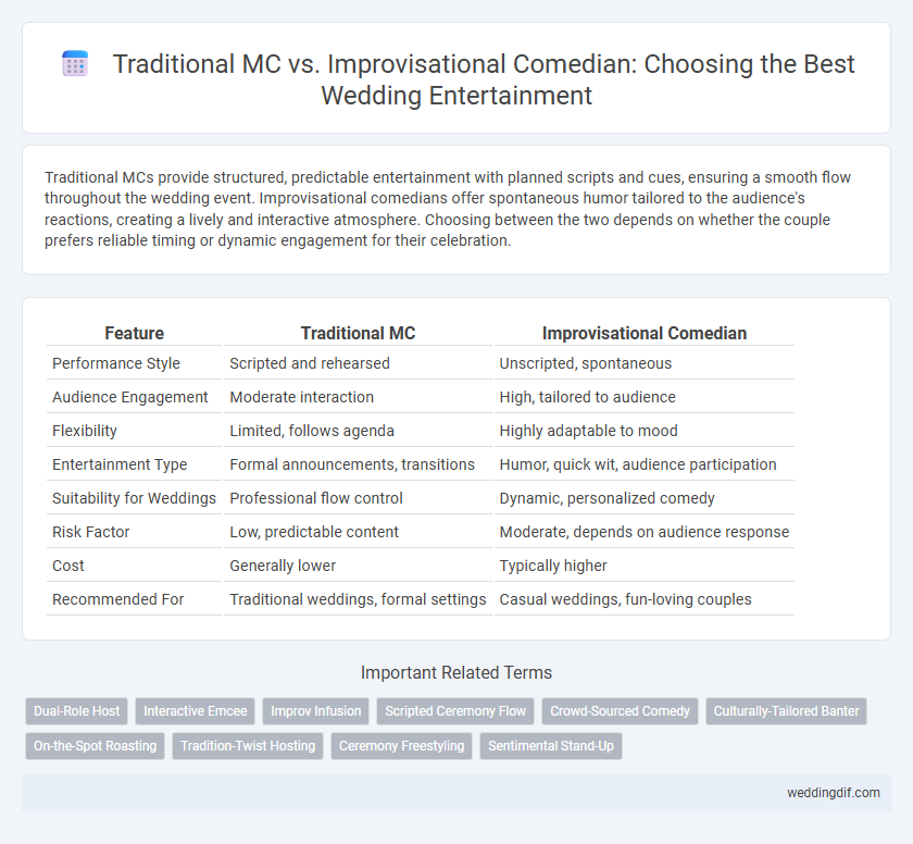 Traditional MC vs. Improvisational Comedian: Choosing the Best Wedding Entertainment
