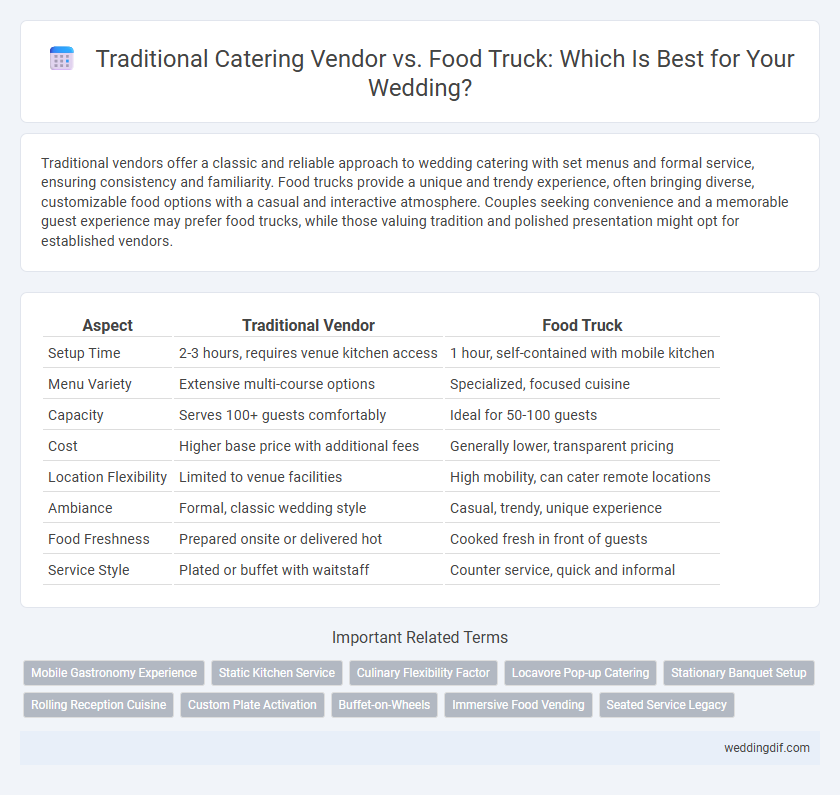 Traditional Catering Vendor vs. Food Truck: Which Is Best for Your Wedding?