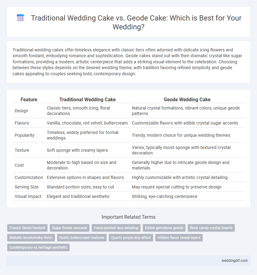 Traditional Wedding Cake vs. Geode Cake: Which is Best for Your Wedding?