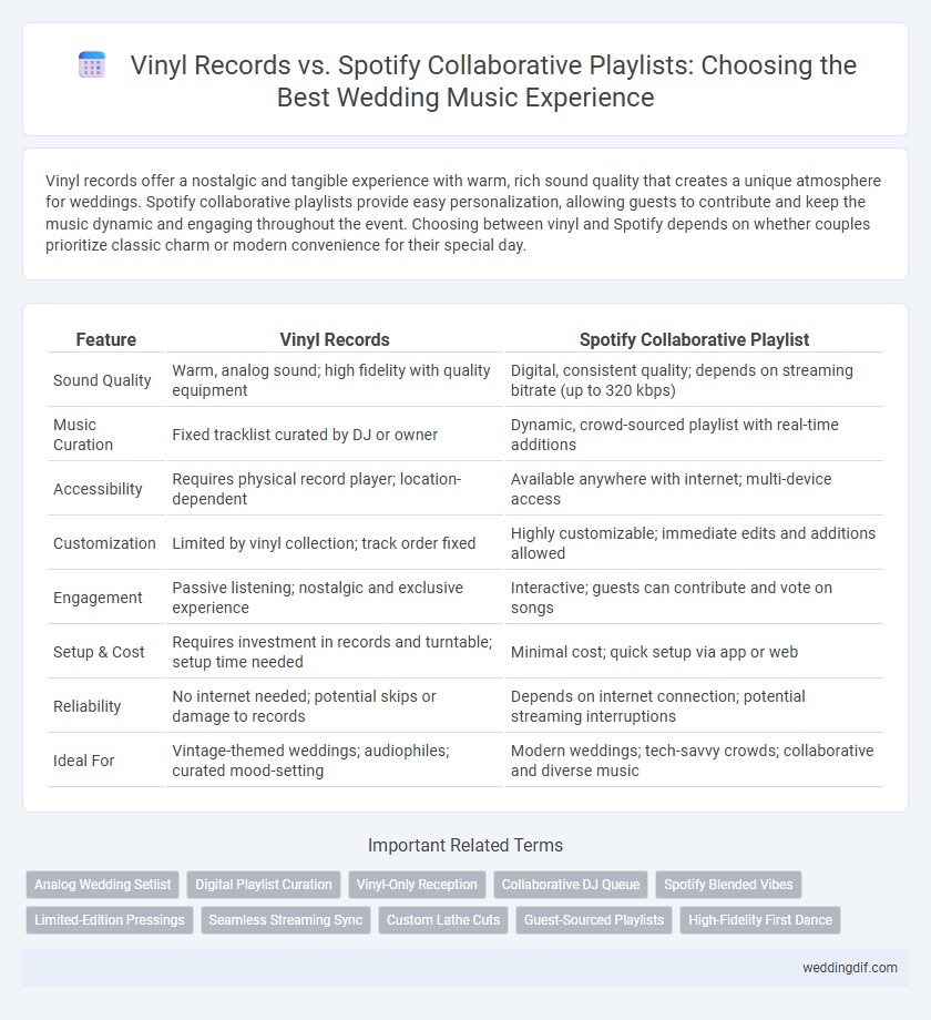 Vinyl Records vs. Spotify Collaborative Playlists: Choosing the Best Wedding Music Experience