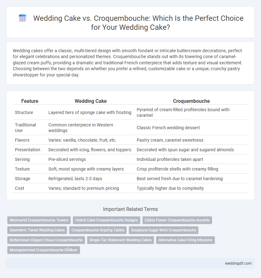 Wedding Cake vs. Croquembouche: Which Is the Perfect Choice for Your Wedding Cake?