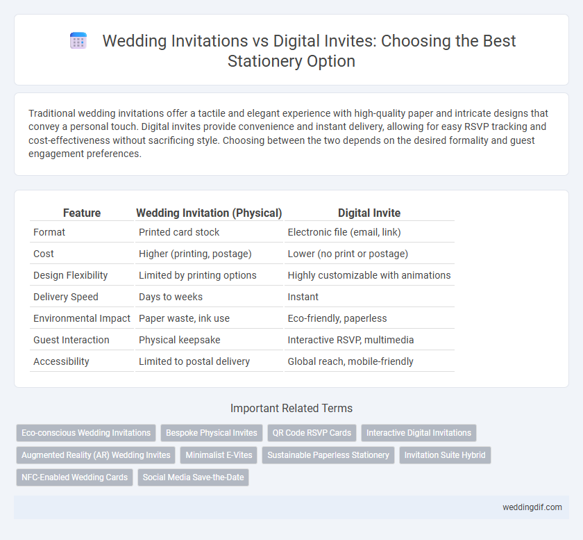 Wedding Invitations vs Digital Invites: Choosing the Best Stationery Option