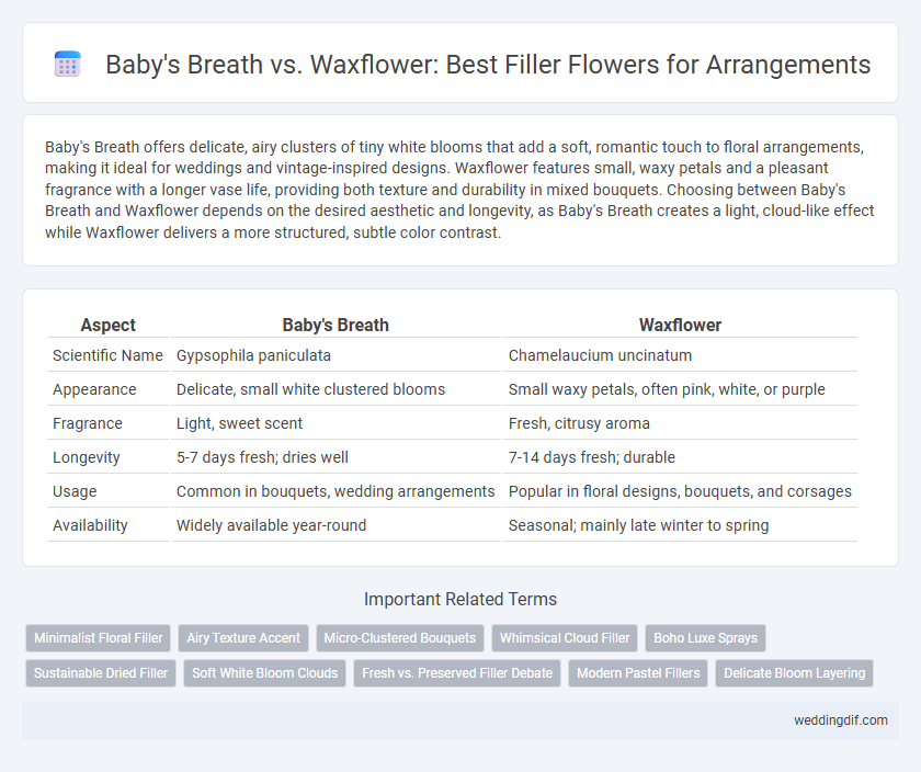 Baby's Breath vs. Waxflower: Best Filler Flowers for Arrangements