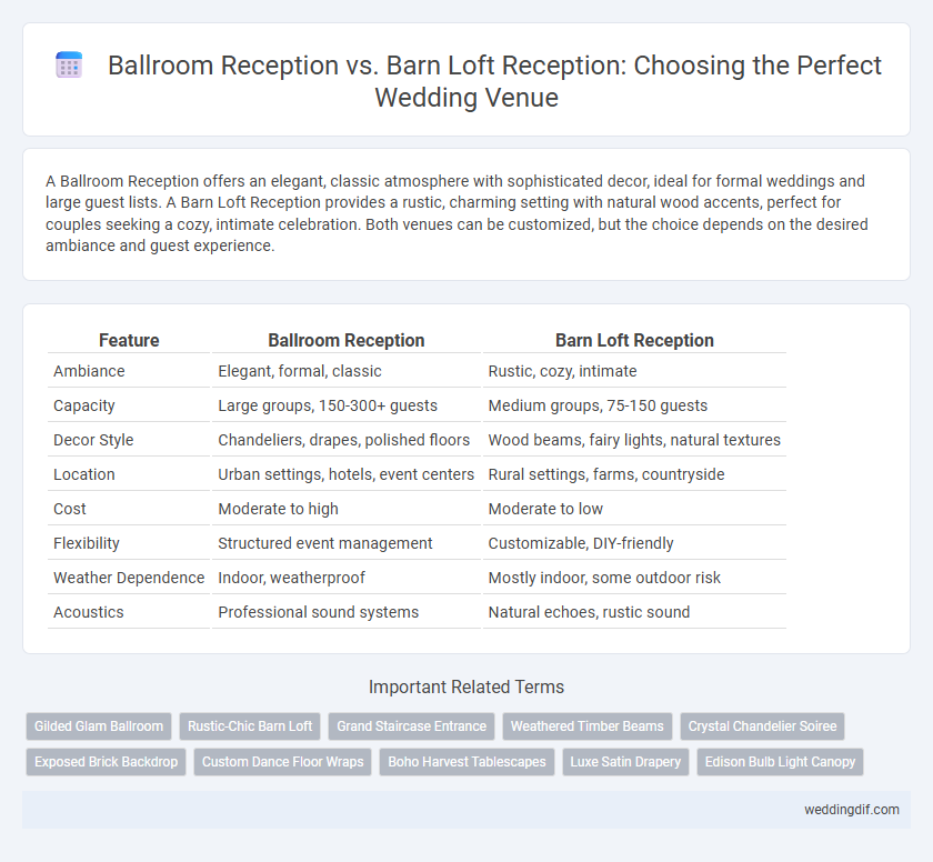 Ballroom Reception vs. Barn Loft Reception: Choosing the Perfect Wedding Venue