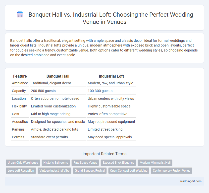 Banquet Hall vs. Industrial Loft: Choosing the Perfect Wedding Venue in Venues