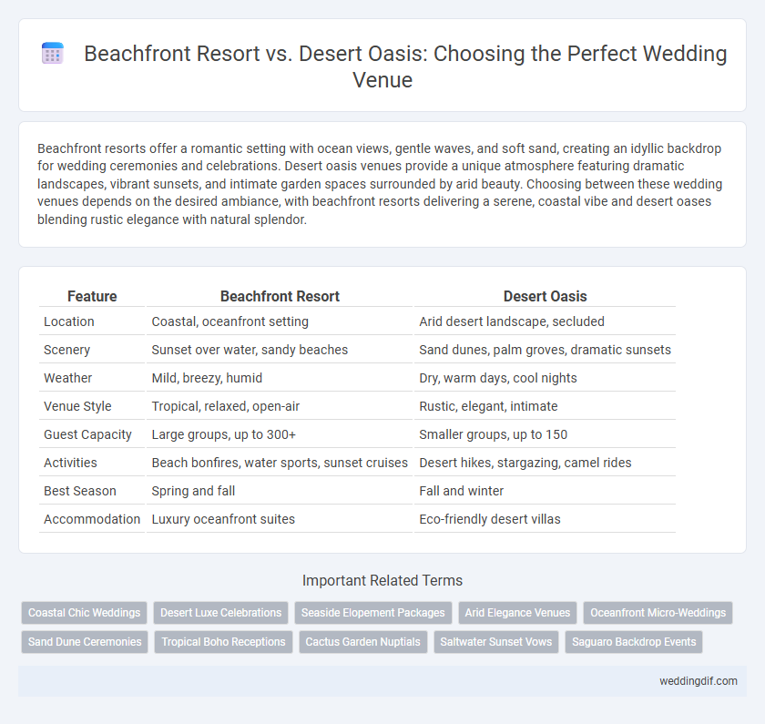 Beachfront Resort vs. Desert Oasis: Choosing the Perfect Wedding Venue