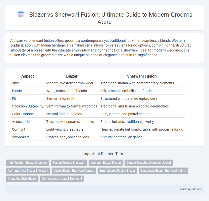 Blazer vs Sherwani Fusion: Ultimate Guide to Modern Groom's Attire