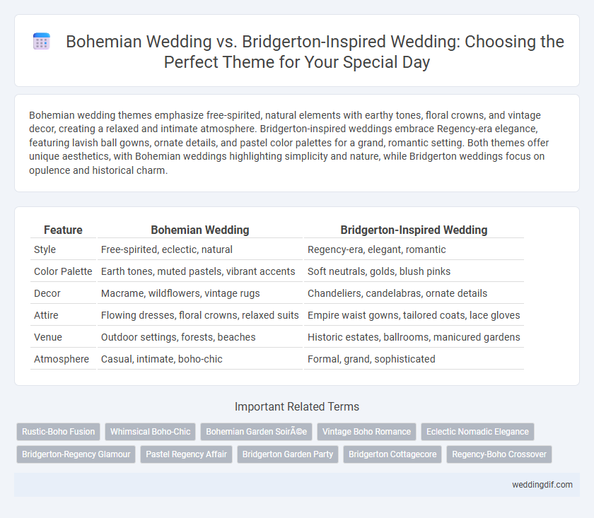 Bohemian Wedding vs. Bridgerton-Inspired Wedding: Choosing the Perfect Theme for Your Special Day