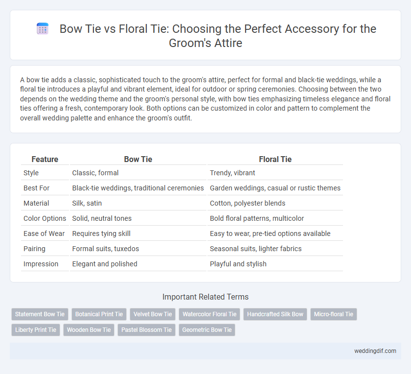 Bow Tie vs Floral Tie: Choosing the Perfect Accessory for the Groom's Attire