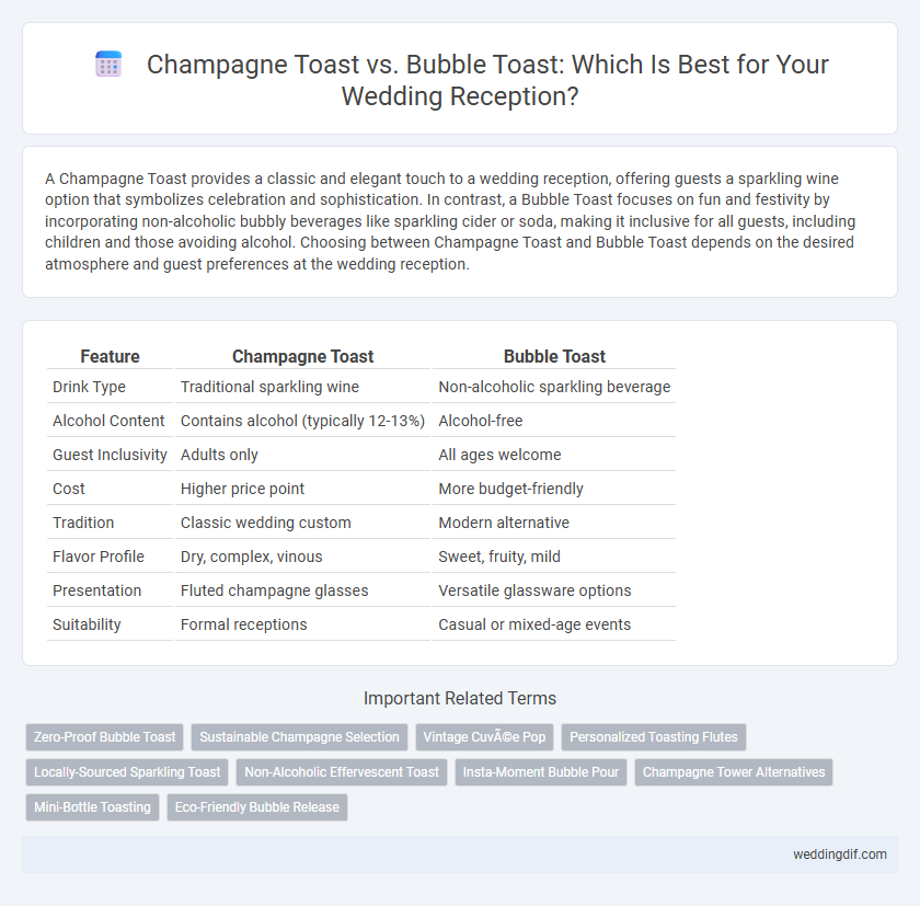 Champagne Toast vs. Bubble Toast: Which Is Best for Your Wedding Reception?