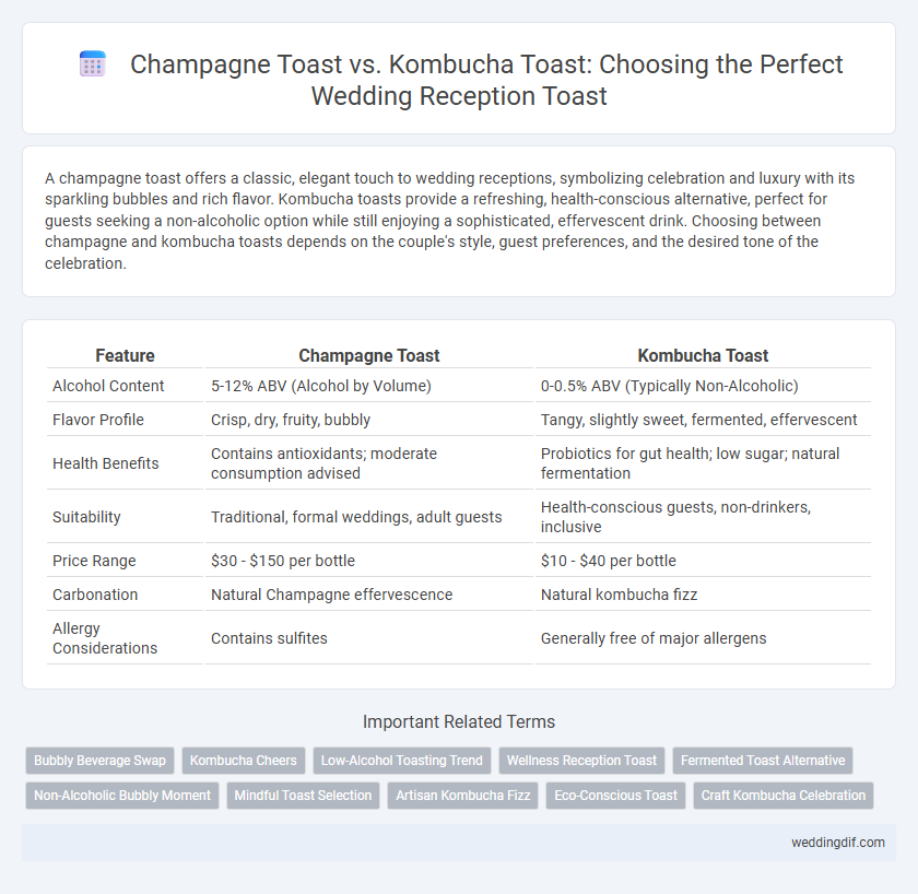 Champagne Toast vs. Kombucha Toast: Choosing the Perfect Wedding Reception Toast