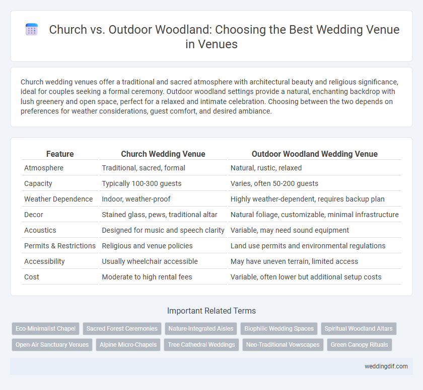 Church vs. Outdoor Woodland: Choosing the Best Wedding Venue in Venues