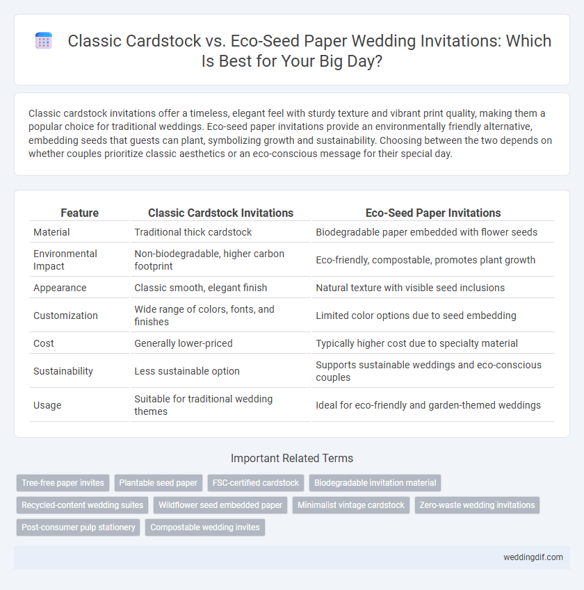 Classic Cardstock vs. Eco-Seed Paper Wedding Invitations: Which Is Best for Your Big Day?
