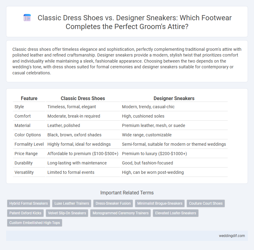 Classic Dress Shoes vs. Designer Sneakers: Which Footwear Completes the Perfect Groom's Attire?