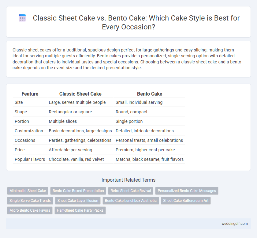 Classic Sheet Cake vs. Bento Cake: Which Cake Style is Best for Every Occasion?