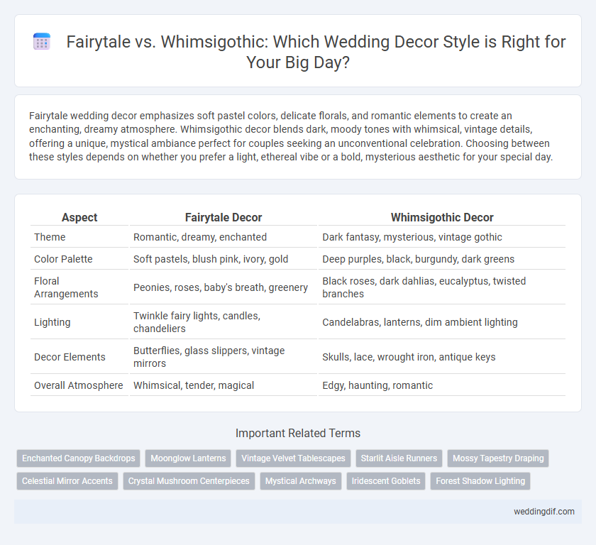 Fairytale vs. Whimsigothic: Which Wedding Decor Style is Right for Your Big Day?