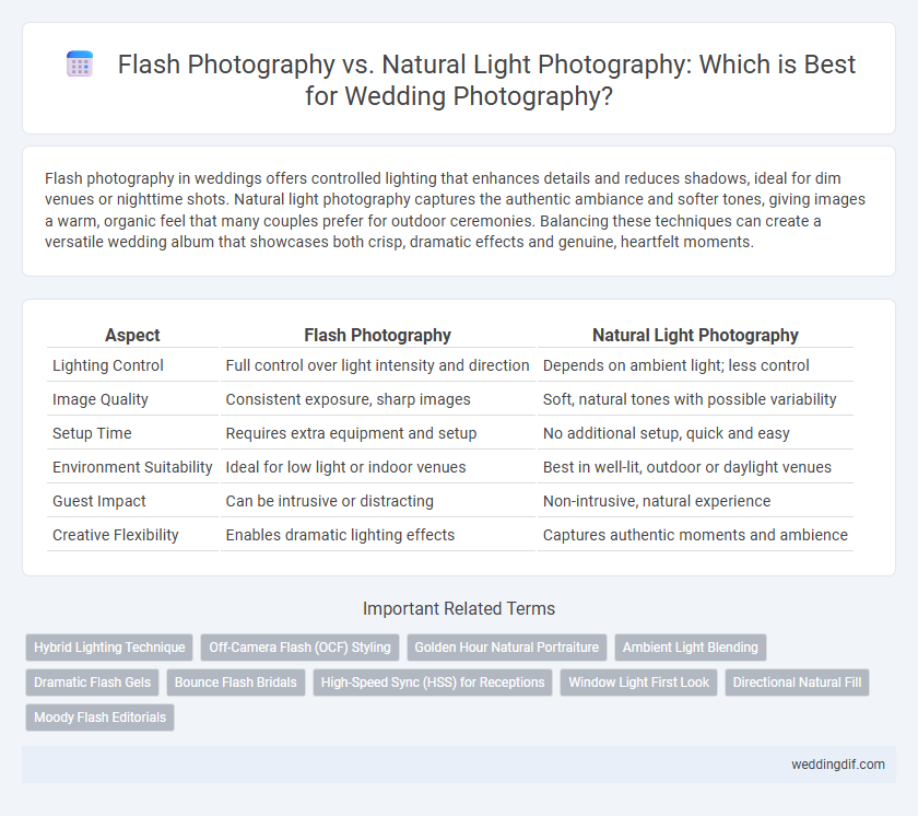 Flash Photography vs. Natural Light Photography: Which is Best for Wedding Photography?