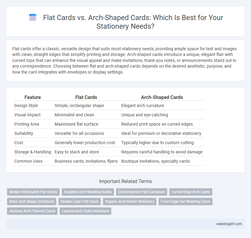Flat Cards vs. Arch-Shaped Cards: Which Is Best for Your Stationery Needs?