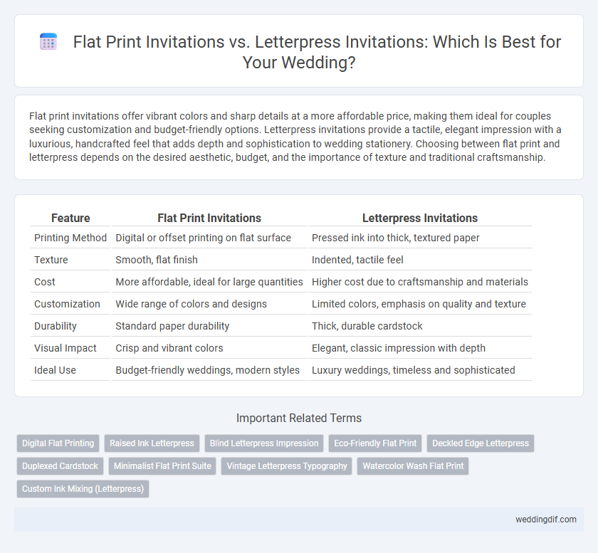 Flat Print Invitations vs. Letterpress Invitations: Which Is Best for Your Wedding?