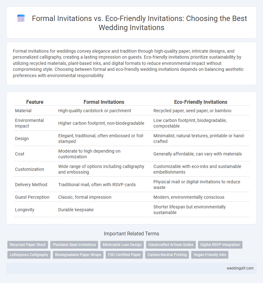 Formal Invitations vs. Eco-Friendly Invitations: Choosing the Best Wedding Invitations