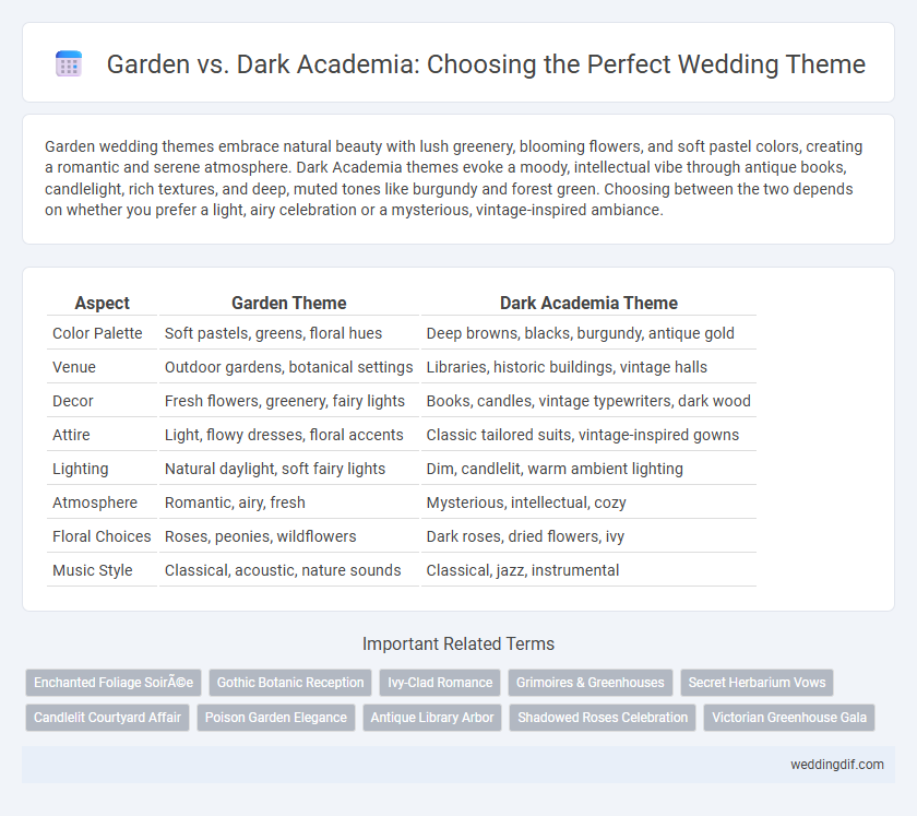 Garden vs. Dark Academia: Choosing the Perfect Wedding Theme