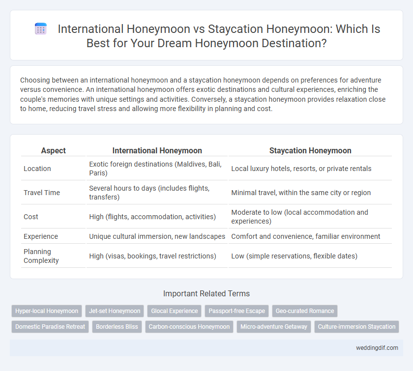 International Honeymoon vs Staycation Honeymoon: Which Is Best for Your Dream Honeymoon Destination?
