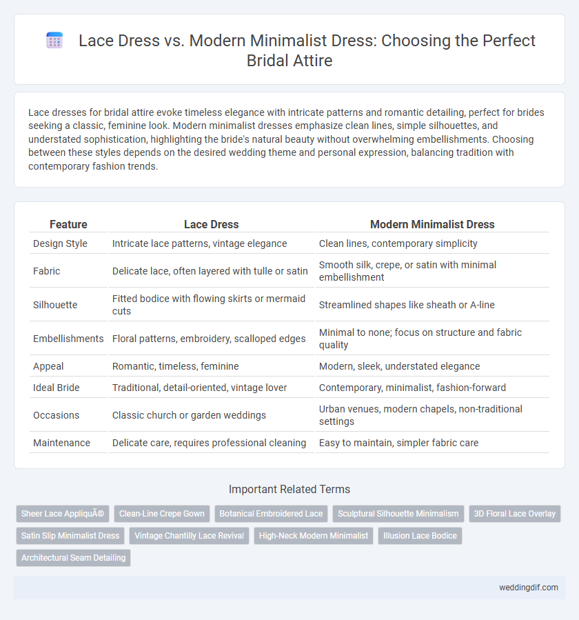 Lace Dress vs. Modern Minimalist Dress: Choosing the Perfect Bridal Attire