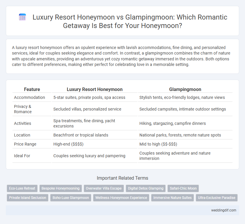 Luxury Resort Honeymoon vs Glampingmoon: Which Romantic Getaway Is Best for Your Honeymoon?