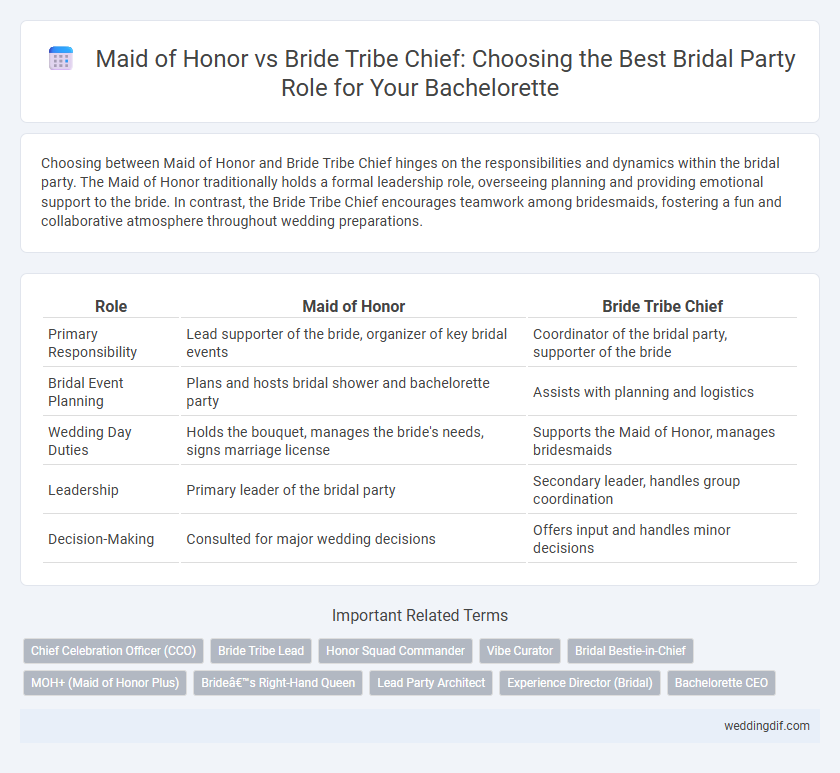 Maid of Honor vs Bride Tribe Chief: Choosing the Best Bridal Party Role for Your Bachelorette