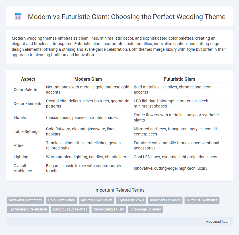 Modern vs Futuristic Glam: Choosing the Perfect Wedding Theme