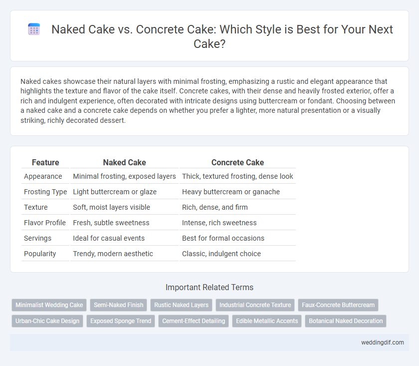 Naked Cake vs. Concrete Cake: Which Style is Best for Your Next Cake?