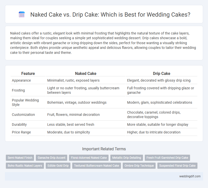 Naked Cake vs. Drip Cake: Which is Best for Wedding Cakes?