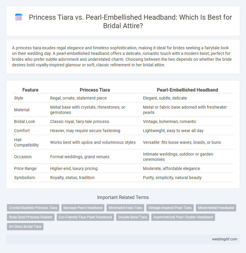 Princess Tiara vs. Pearl-Embellished Headband: Which Is Best for Bridal Attire?