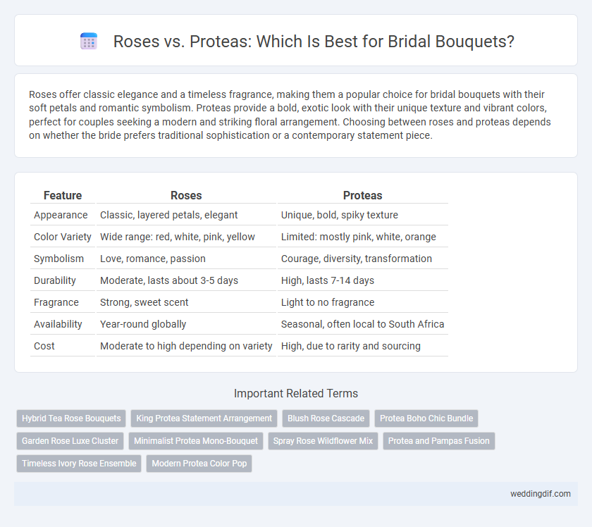 Roses vs. Proteas: Which Is Best for Bridal Bouquets?