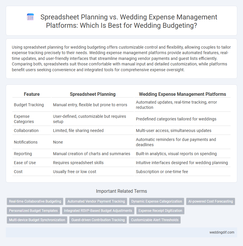 Spreadsheet Planning vs. Wedding Expense Management Platforms: Which Is Best for Wedding Budgeting?