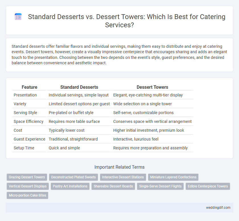 Standard Desserts vs. Dessert Towers: Which Is Best for Catering Services?