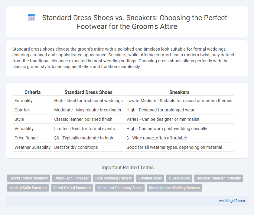 Standard Dress Shoes vs. Sneakers: Choosing the Perfect Footwear for the Groom's Attire