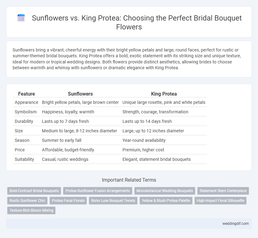 Sunflowers vs. King Protea: Choosing the Perfect Bridal Bouquet Flowers