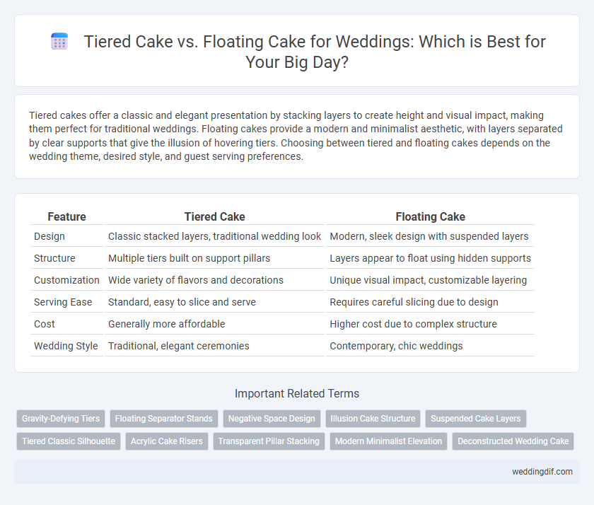 Tiered Cake vs. Floating Cake for Weddings: Which is Best for Your Big Day?