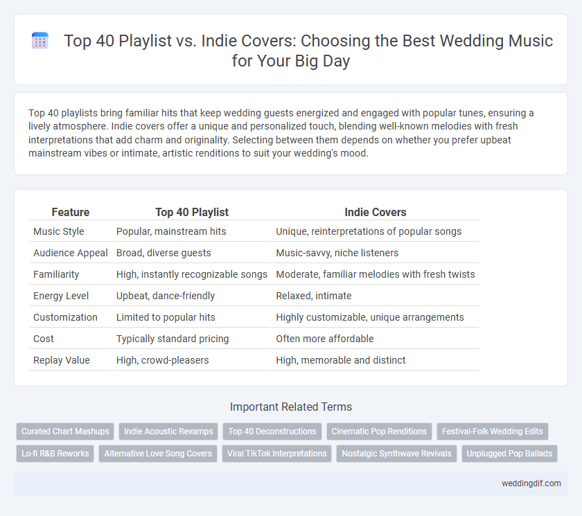 Top 40 Playlist vs. Indie Covers: Choosing the Best Wedding Music for Your Big Day