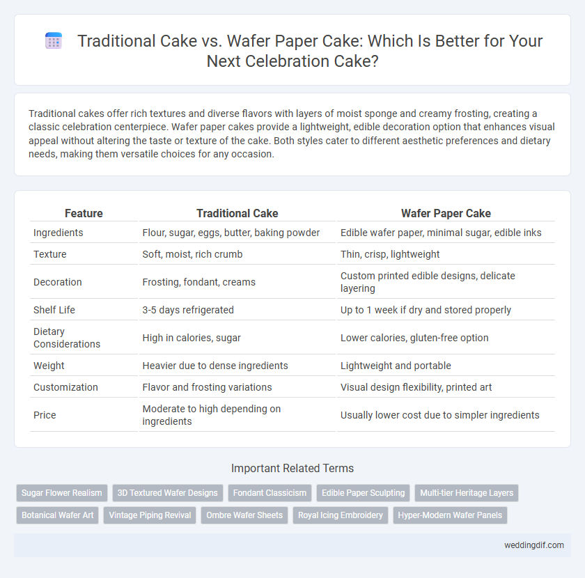 Traditional Cake vs. Wafer Paper Cake: Which Is Better for Your Next Celebration Cake?
