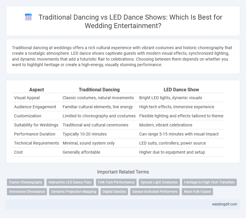 Traditional Dancing vs LED Dance Shows: Which Is Best for Wedding Entertainment?