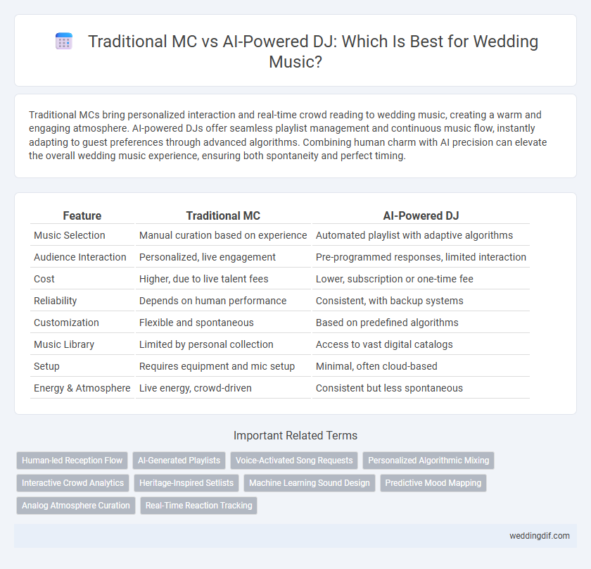 Traditional MC vs AI-Powered DJ: Which Is Best for Wedding Music?