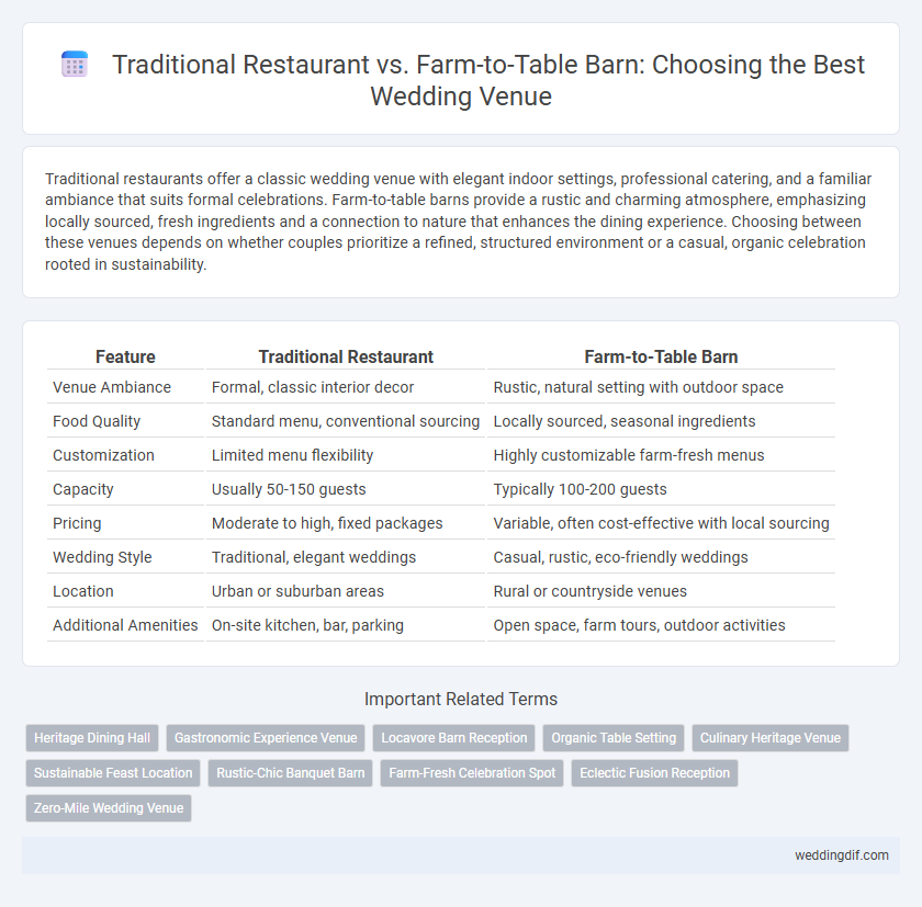 Traditional Restaurant vs. Farm-to-Table Barn: Choosing the Best Wedding Venue