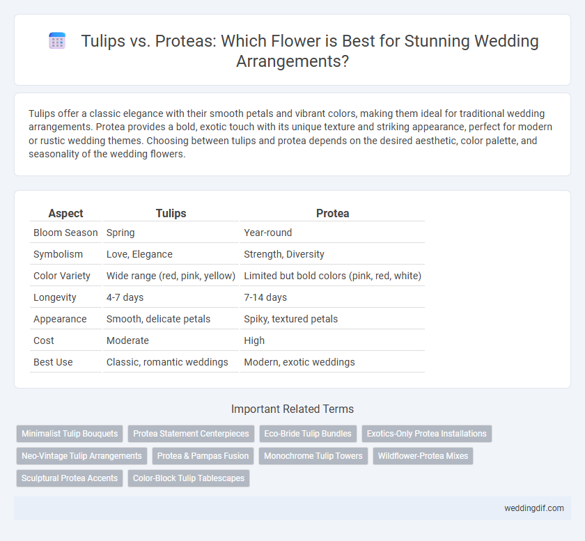 Tulips vs. Proteas: Which Flower is Best for Stunning Wedding Arrangements?
