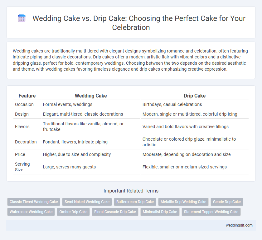 Wedding Cake vs. Drip Cake: Choosing the Perfect Cake for Your Celebration