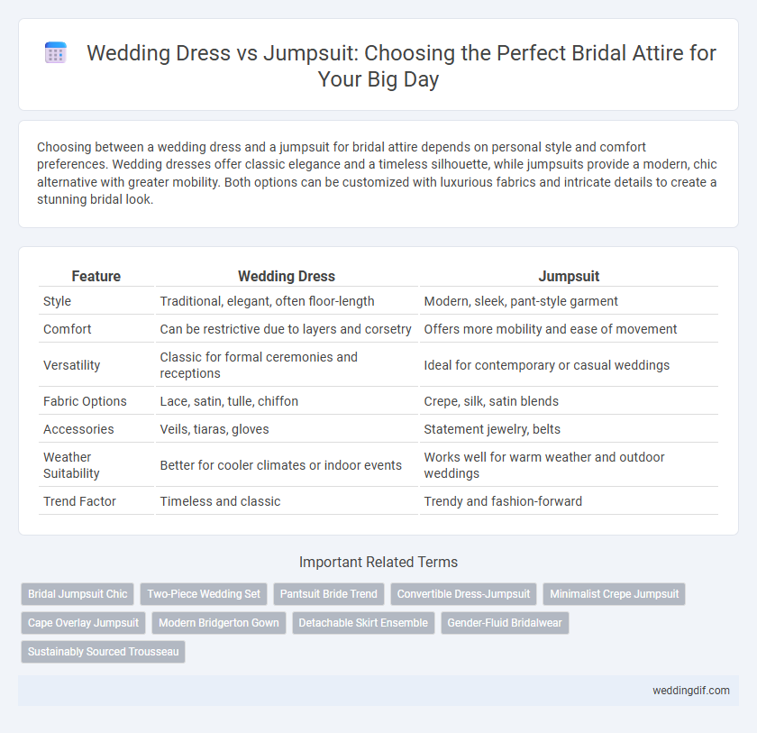 Wedding Dress vs Jumpsuit: Choosing the Perfect Bridal Attire for Your Big Day