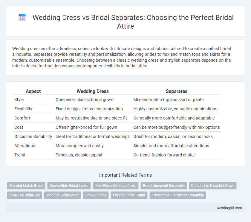 Wedding Dress vs Bridal Separates: Choosing the Perfect Bridal Attire